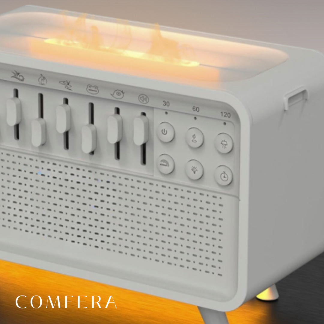 Comfera™ Flame Air Diffuser White Noise Sleep Machine