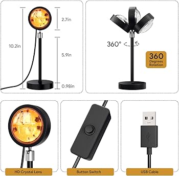 Sunset projection lamp
